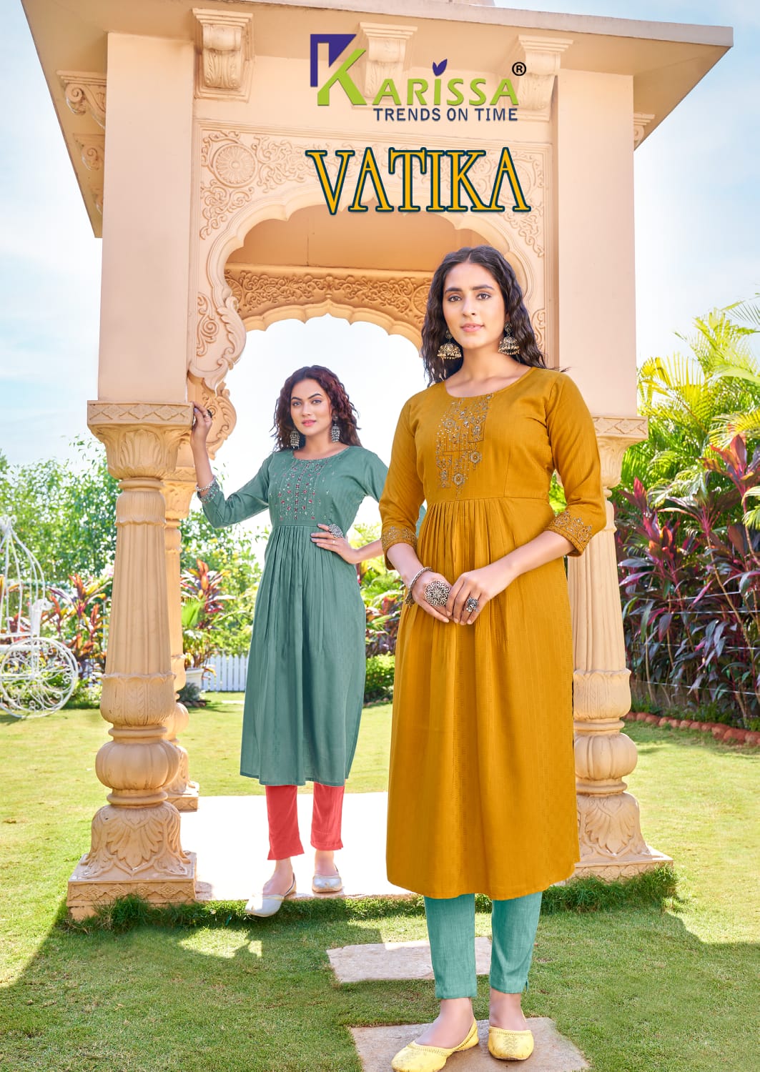 Vatika Karissa Fancy Nyra Cut Wholesale Party Wear Kurtis